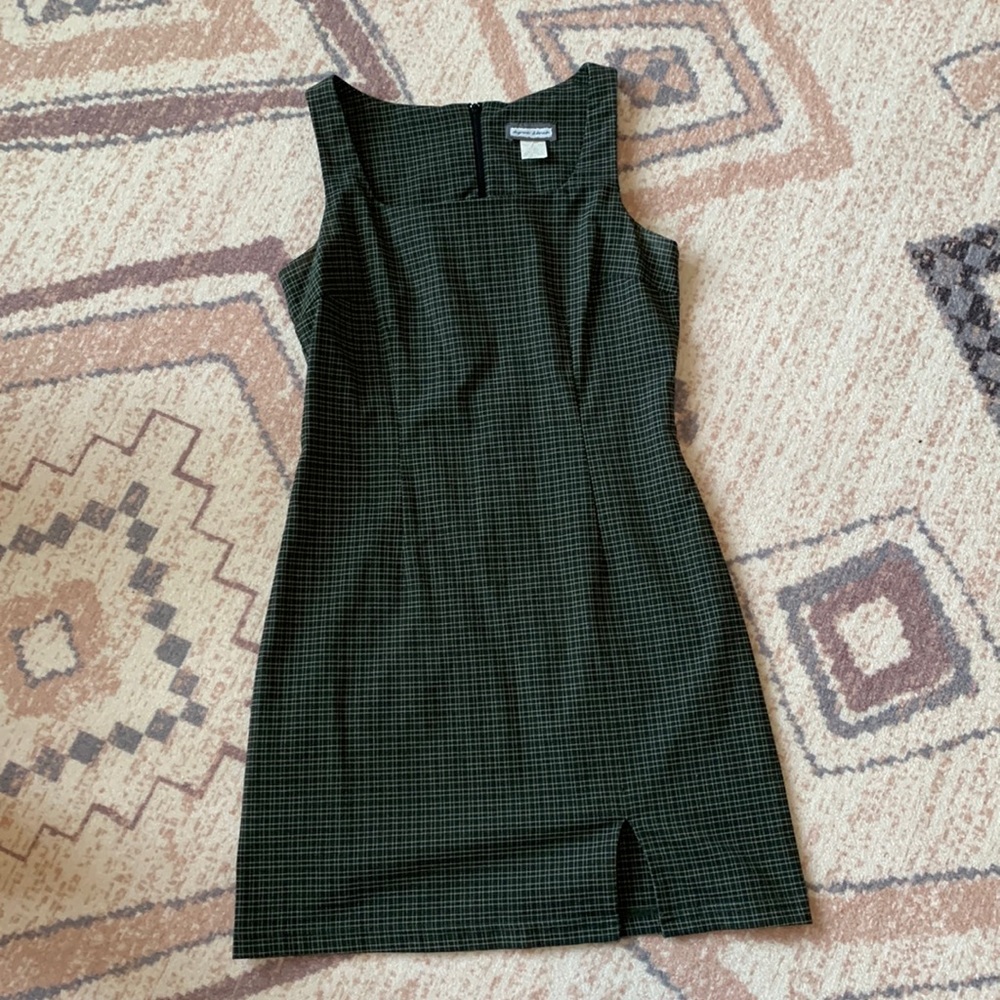 vintage plaid dress